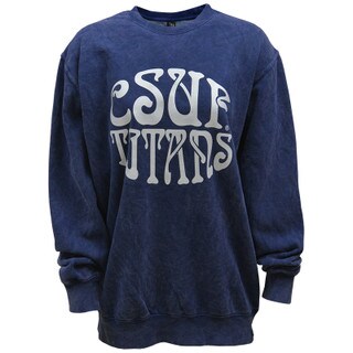 Stone Wash Tie Dye Crew Uscape - Navy